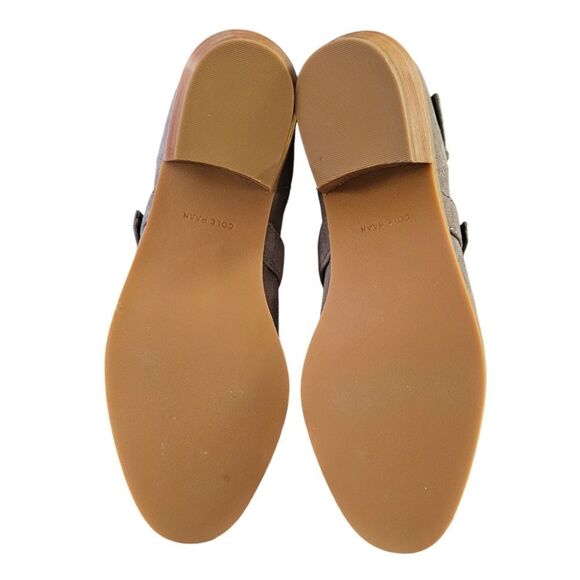 COLE HAAN Storm Cloud Suede Gray Women's Jensen Ankle Bootie Size 8 - Picture 14 of 16